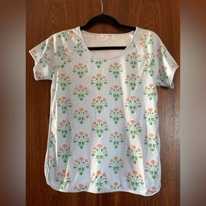 Lake Floral Pajama Top XS